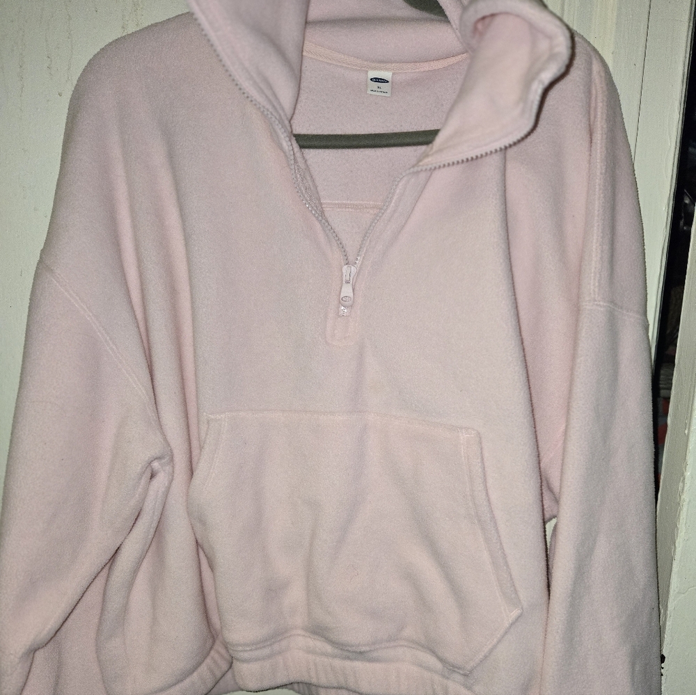 Old Navy Light Pink Half-Zip Sweatshirt - Picture 5 of 5